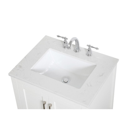 Elegant Bathroom Vanity - White (VF16024WH)