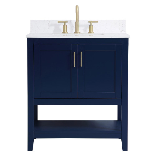 Elegant Bathroom Vanity - Blue (VF16030BL-BS)