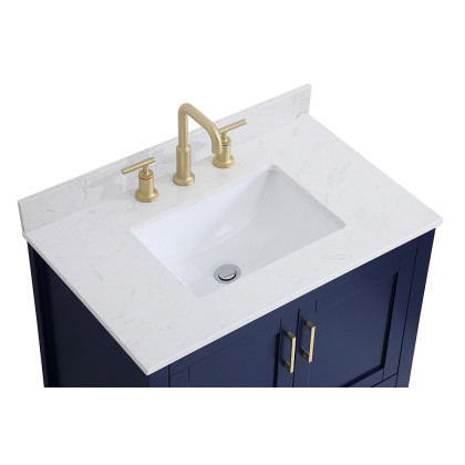 Elegant Bathroom Vanity - Blue (VF16030BL-BS)