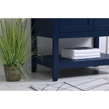 Elegant Bathroom Vanity - Blue (VF16030BL-BS)