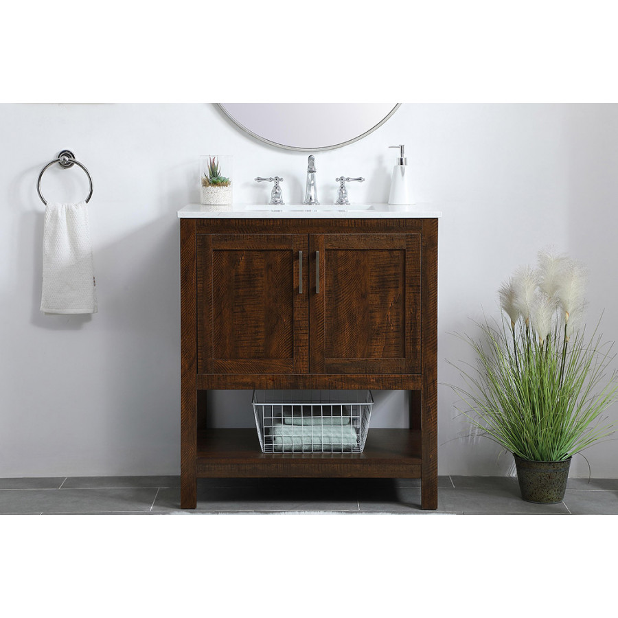 Elegant Bathroom Vanity - Espresso (VF16030EX)