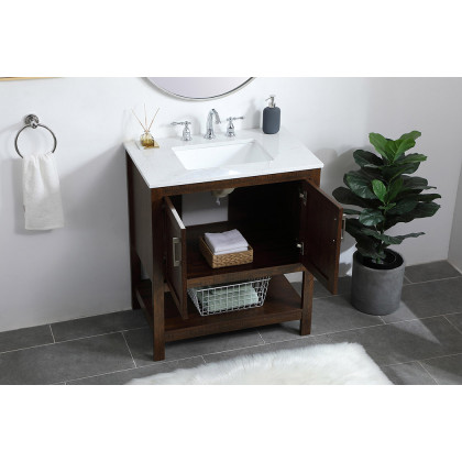 Elegant Bathroom Vanity - Espresso (VF16030EX)
