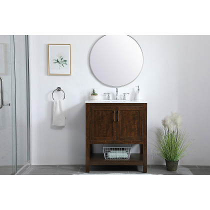 Elegant Bathroom Vanity - Espresso (VF16030EX)
