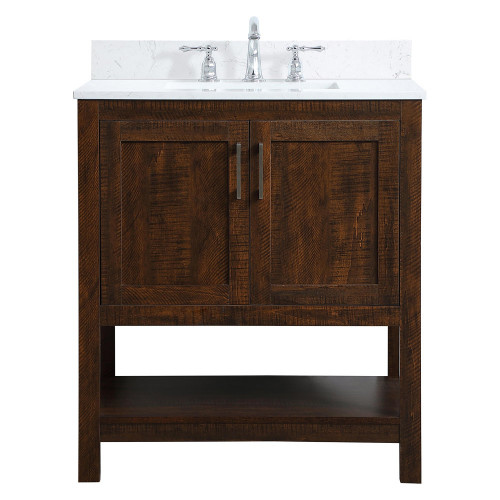 Elegant Bathroom Vanity - Espresso (VF16030EX-BS)