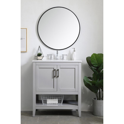 Elegant Bathroom Vanity - Gray (VF16030GR)