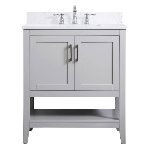 Elegant Bathroom Vanity - Gray (VF16030GR-BS)