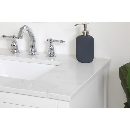 Elegant Bathroom Vanity - White (VF16030WH)