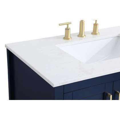 Elegant Bathroom Vanity - Blue (VF16036BL)