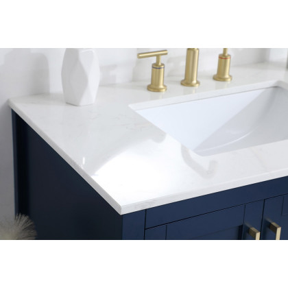 Elegant Bathroom Vanity - Blue (VF16036BL)
