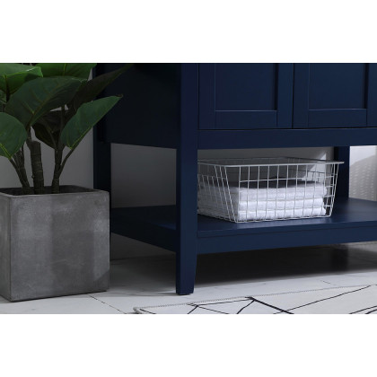 Elegant Bathroom Vanity - Blue (VF16036BL)