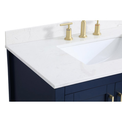 Elegant Bathroom Vanity - Blue (VF16036BL-BS)