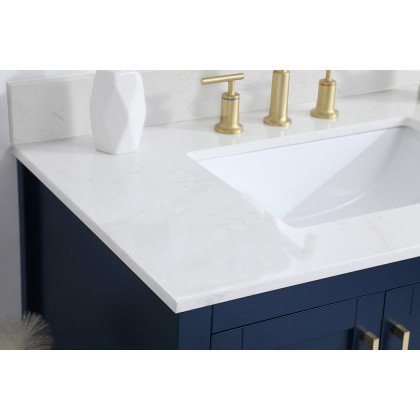 Elegant Bathroom Vanity - Blue (VF16036BL-BS)