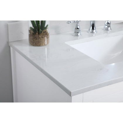 Elegant Bathroom Vanity - White (VF16036WH-BS)