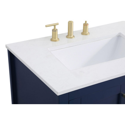 Elegant Bathroom Vanity - Blue (VF16042BL)