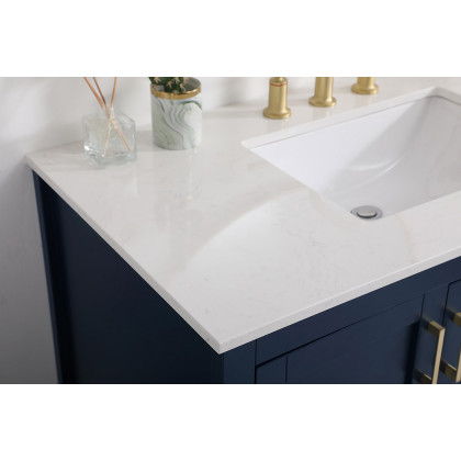 Elegant Bathroom Vanity - Blue (VF16042BL)