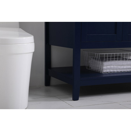 Elegant Bathroom Vanity - Blue (VF16042BL)