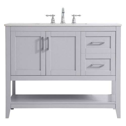 Elegant Bathroom Vanity - Gray (VF16042GR)