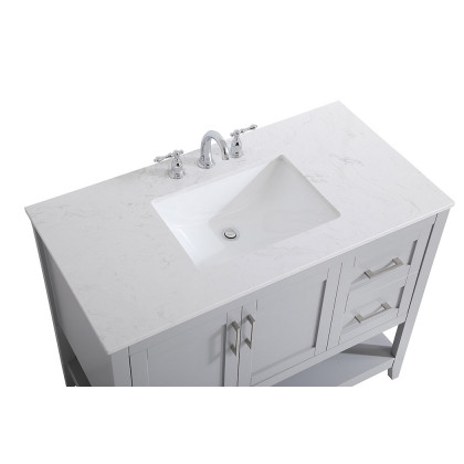 Elegant Bathroom Vanity - Gray (VF16042GR)