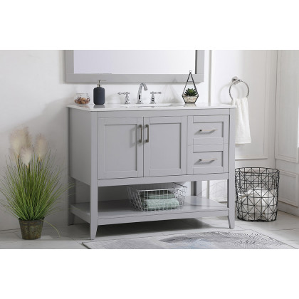 Elegant Bathroom Vanity - Gray (VF16042GR)