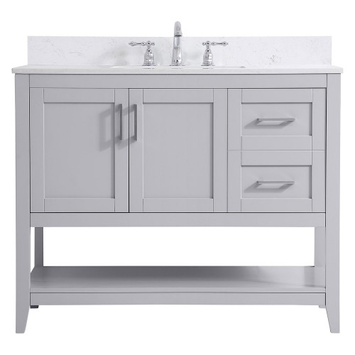 Elegant Bathroom Vanity - Gray (VF16042GR-BS)