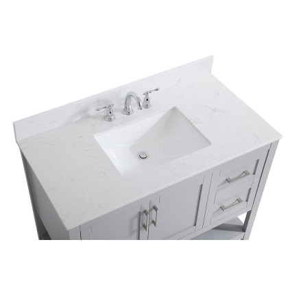 Elegant Bathroom Vanity - Gray (VF16042GR-BS)