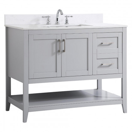 Elegant Bathroom Vanity - Gray (VF16042GR-BS)
