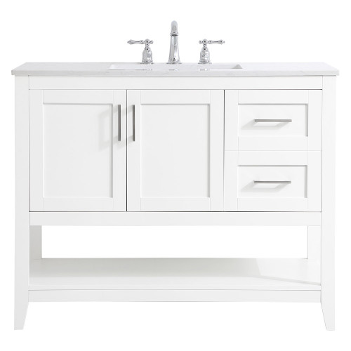Elegant Bathroom Vanity - White (VF16042WH)