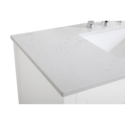 Elegant Bathroom Vanity - White (VF16042WH)