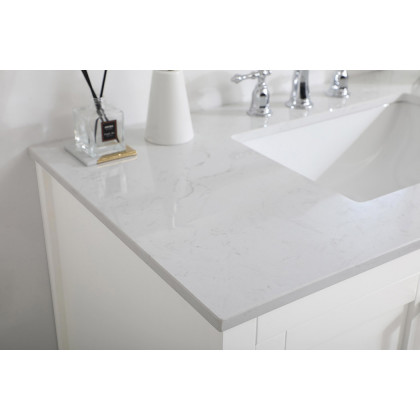 Elegant Bathroom Vanity - White (VF16042WH)