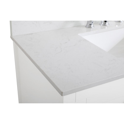 Elegant Bathroom Vanity - White (VF16042WH-BS)