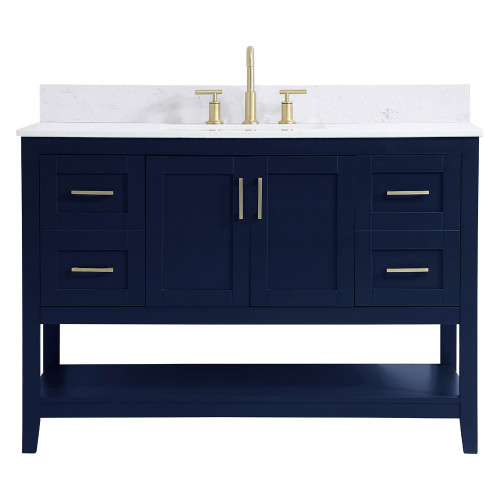 Elegant Bathroom Vanity - Blue (VF16048BL-BS)