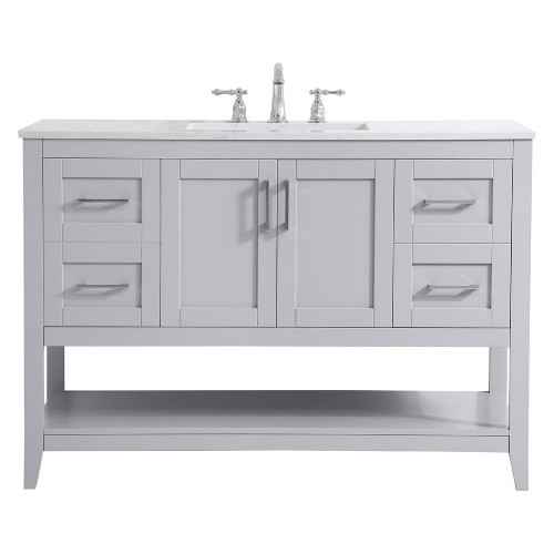 Elegant Bathroom Vanity - Gray (VF16048GR)