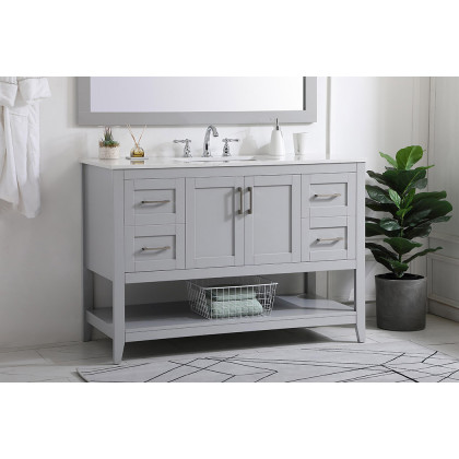 Elegant Bathroom Vanity - Gray (VF16048GR)
