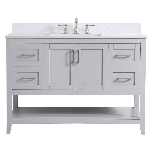 Elegant Bathroom Vanity - Gray (VF16048GR-BS)