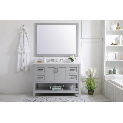 Elegant Bathroom Vanity - Gray (VF16048GR-BS)