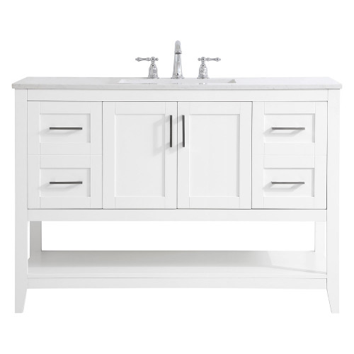 Elegant Bathroom Vanity - White (VF16048WH)
