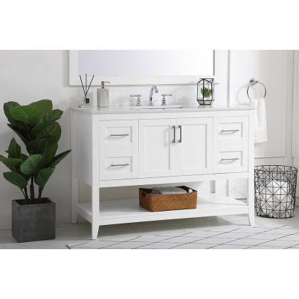 Elegant Bathroom Vanity - White (VF16048WH)