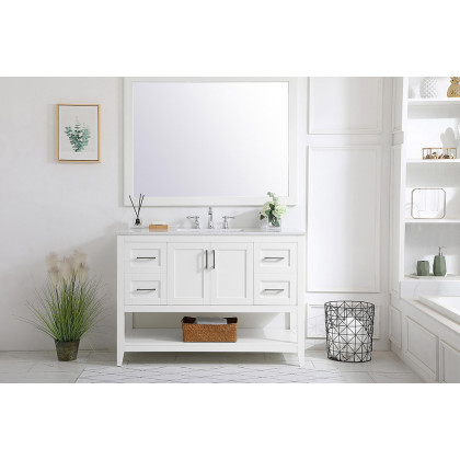 Elegant Bathroom Vanity - White (VF16048WH)