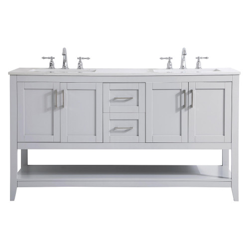 Elegant Bathroom Vanity - Gray (VF16060DGR)