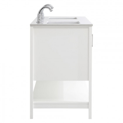 Elegant Bathroom Vanity - White (VF16060DWH)