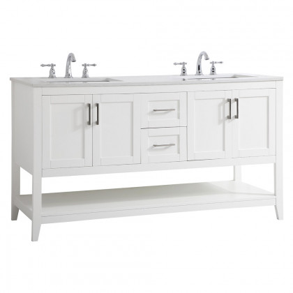 Elegant Bathroom Vanity - White (VF16060DWH)