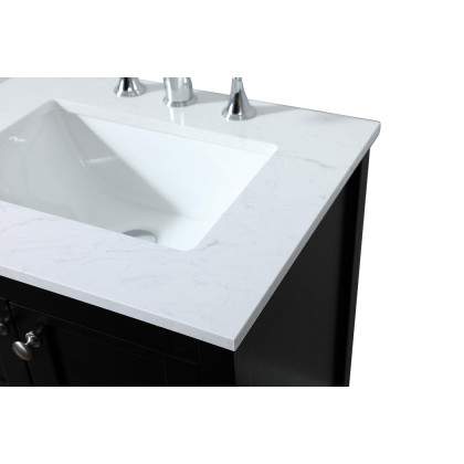 Elegant Bathroom Vanity - Black (VF16424BK)