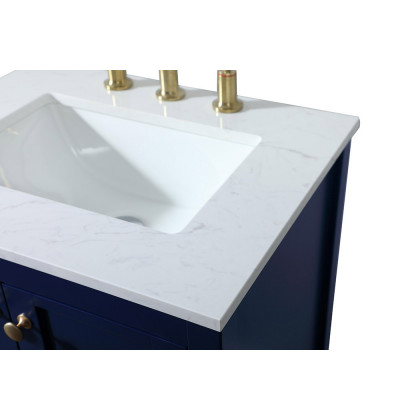 Elegant Bathroom Vanity - Blue (VF16424BL)