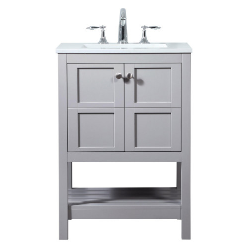 Elegant Bathroom Vanity - Gray (VF16424GR)