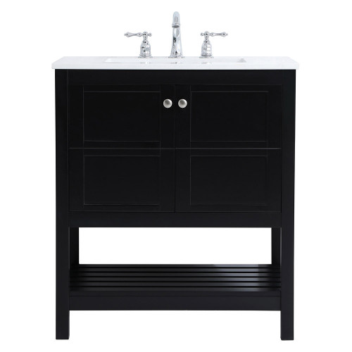 Elegant Bathroom Vanity - Black (VF16430BK)