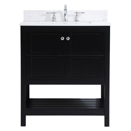 Elegant Bathroom Vanity - Black (VF16430BK-BS)