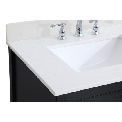 Elegant Bathroom Vanity - Black (VF16430BK-BS)