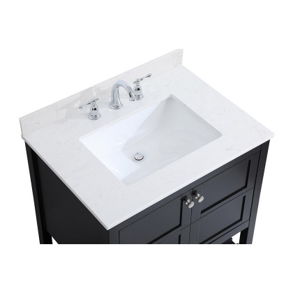 Elegant Bathroom Vanity - Black (VF16430BK-BS)