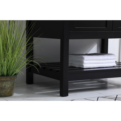 Elegant Bathroom Vanity - Black (VF16430BK-BS)