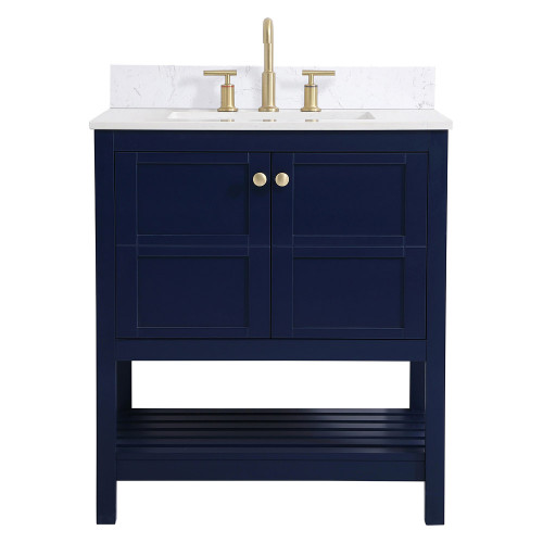 Elegant Bathroom Vanity - Blue (VF16430BL-BS)